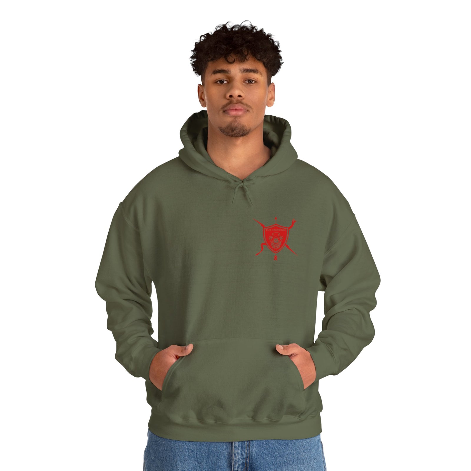 K9 Heart Playing Card Hooded Sweatshirt