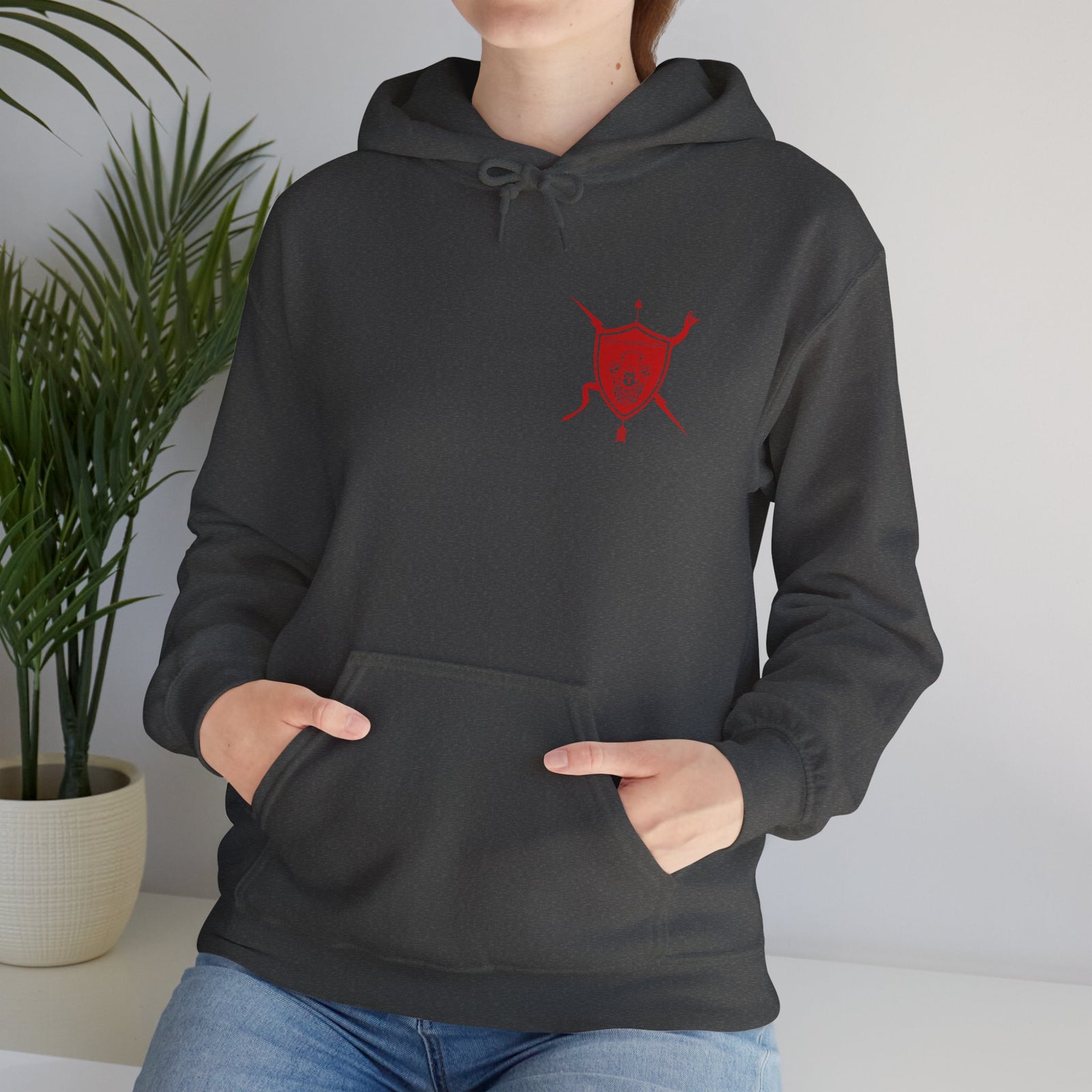 K9 Heart Playing Card Hooded Sweatshirt