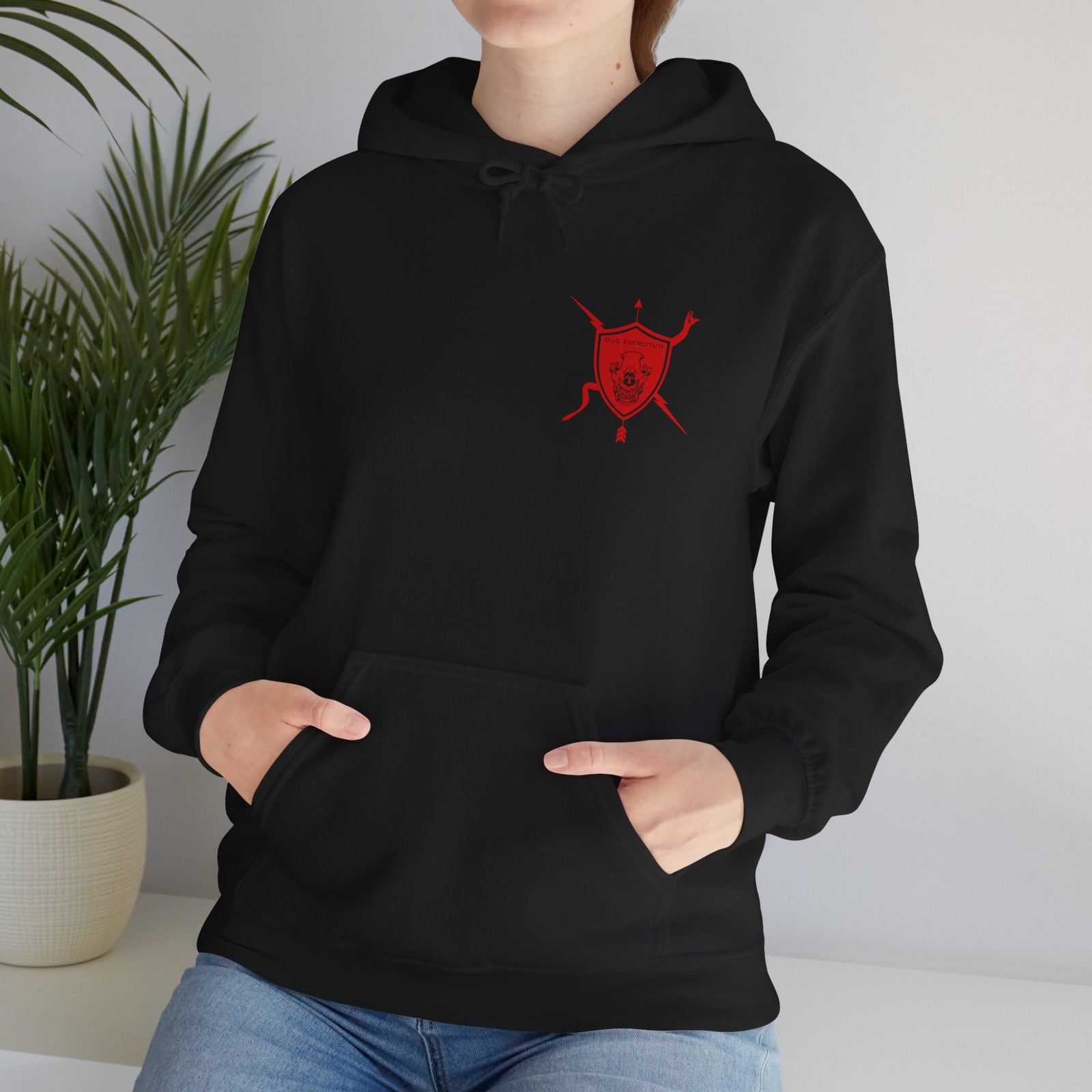 K9 Heart Playing Card Hooded Sweatshirt
