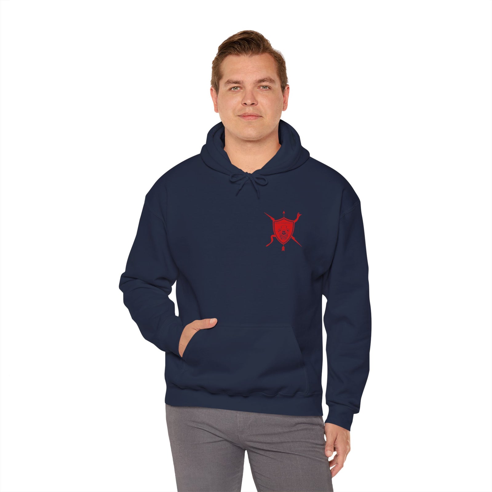 K9 Heart Playing Card Hooded Sweatshirt