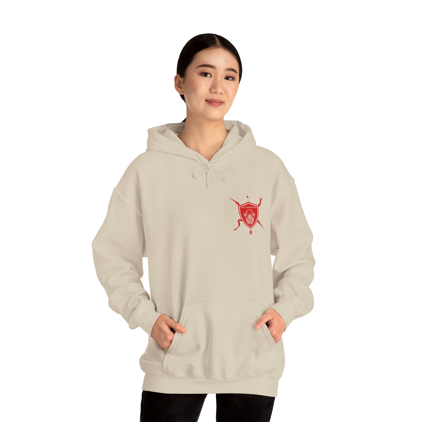 K9 Heart Playing Card Hooded Sweatshirt