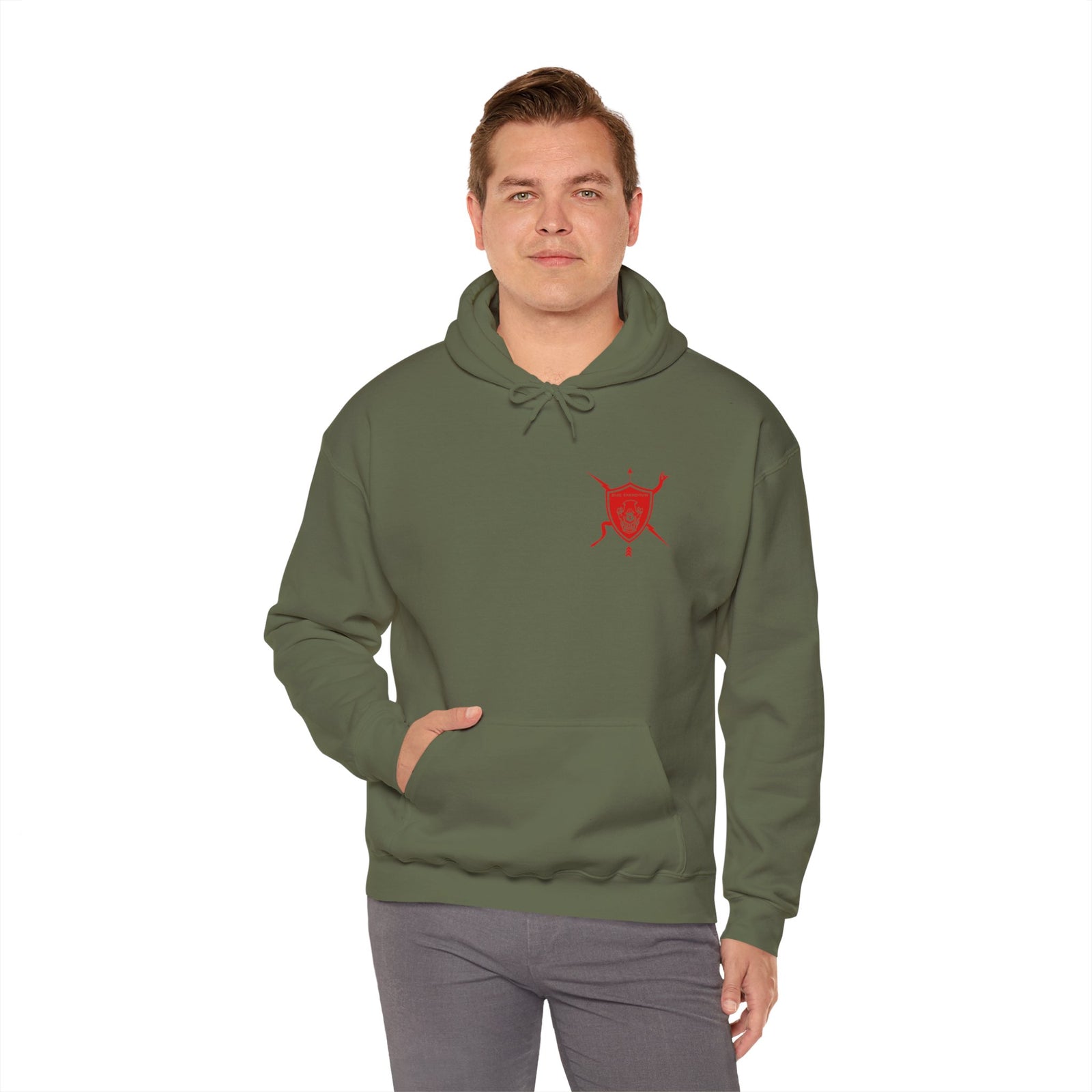 K9 Heart Playing Card Hooded Sweatshirt