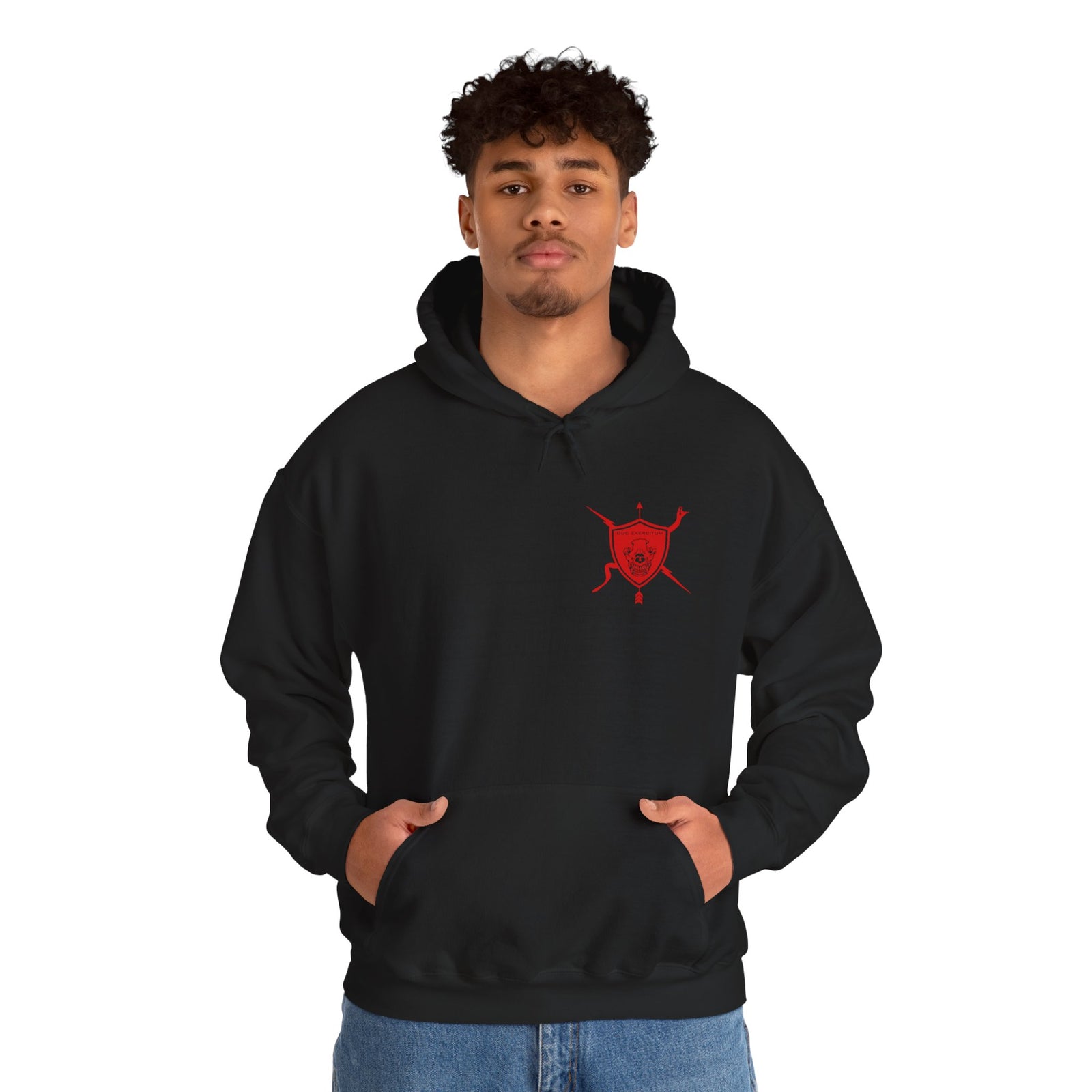 K9 Heart Playing Card Hooded Sweatshirt