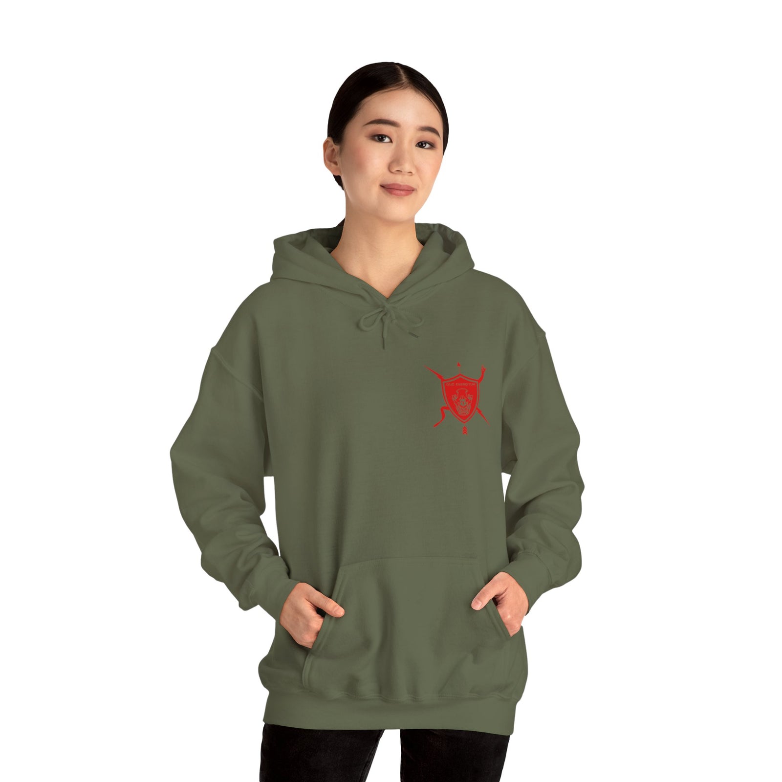 K9 Heart Playing Card Hooded Sweatshirt