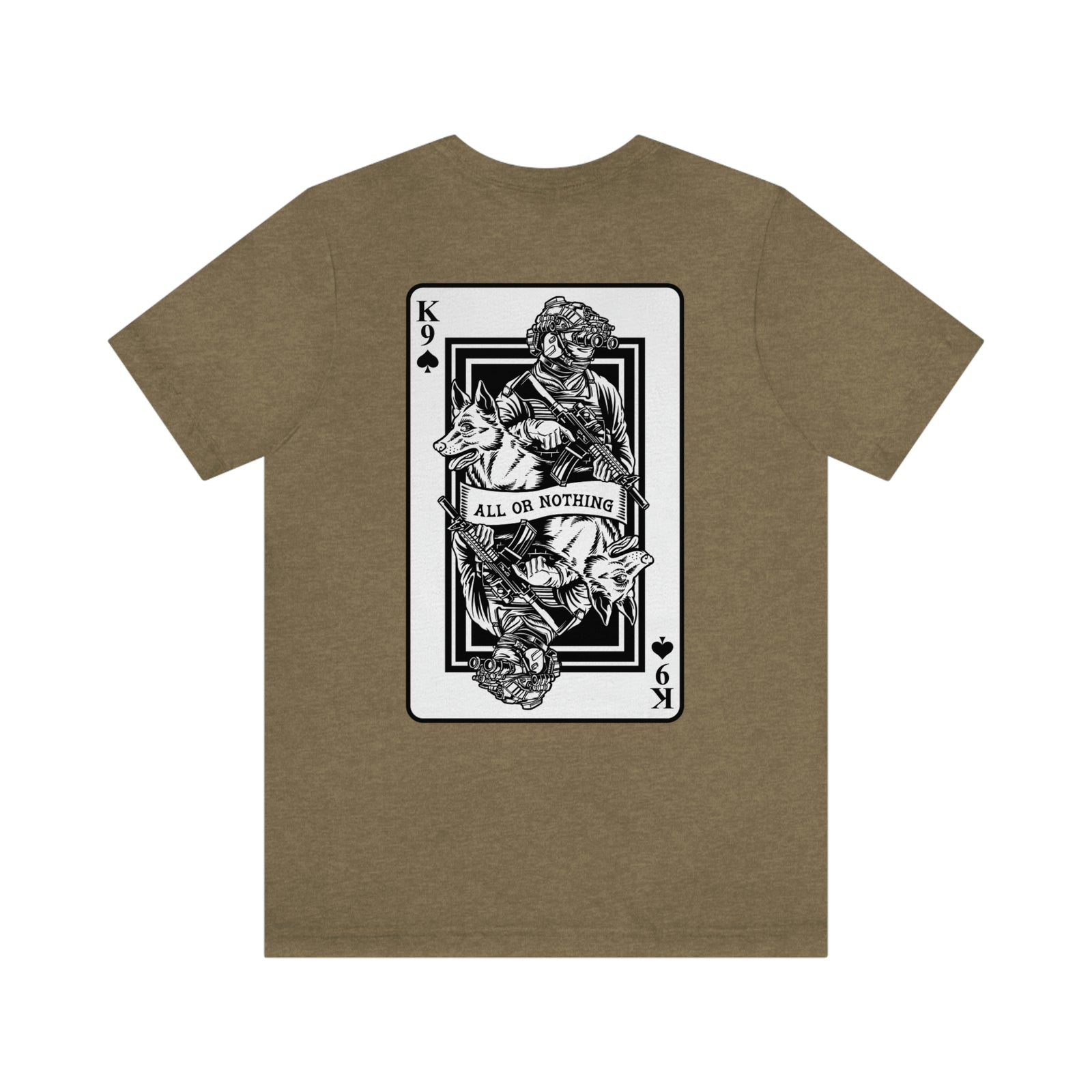 K9 Spade Playing Card T-Shirt