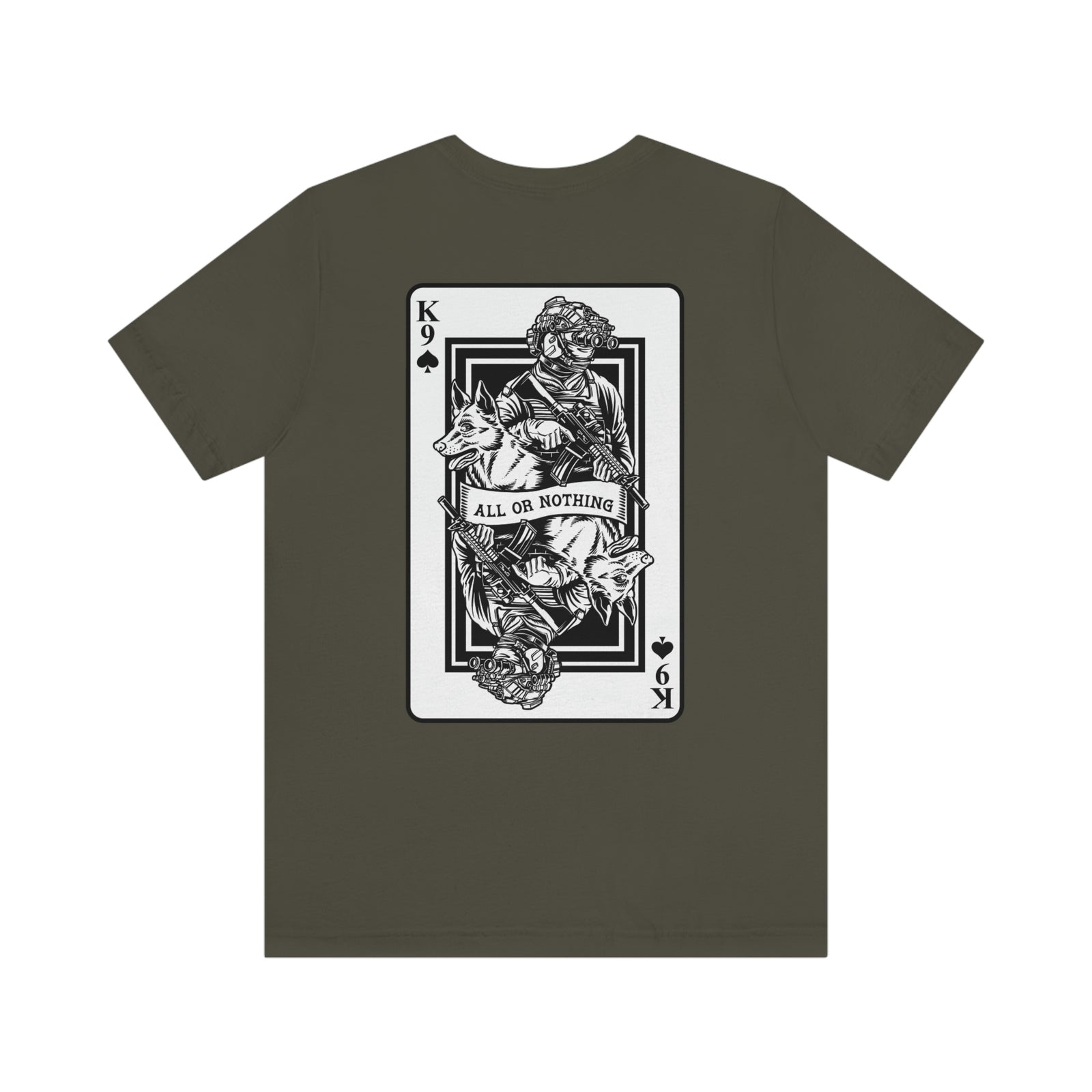 K9 Spade Playing Card T-Shirt