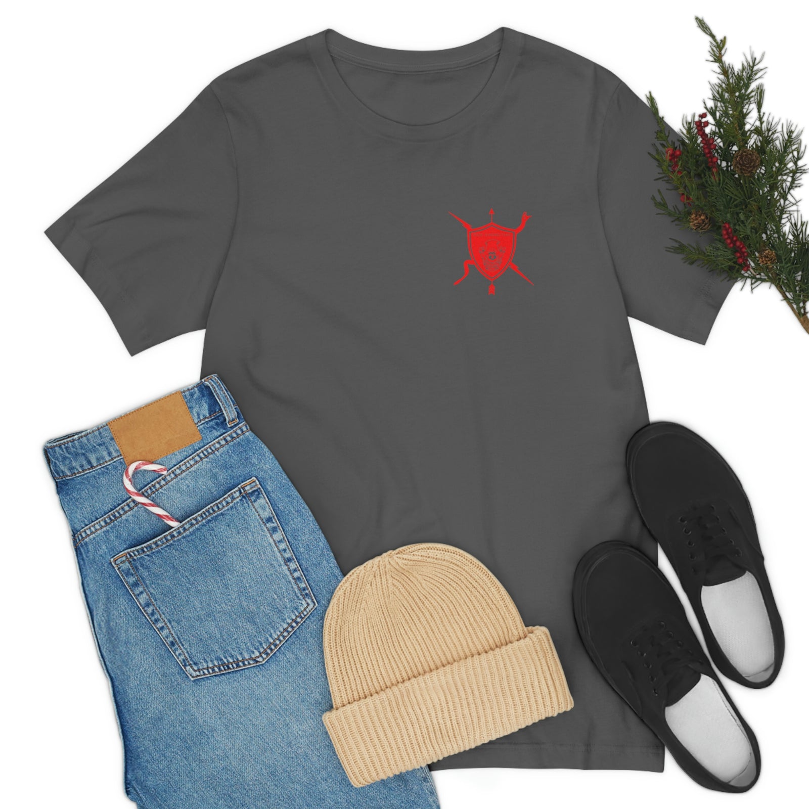 K9 Heart Playing Card T-Shirt