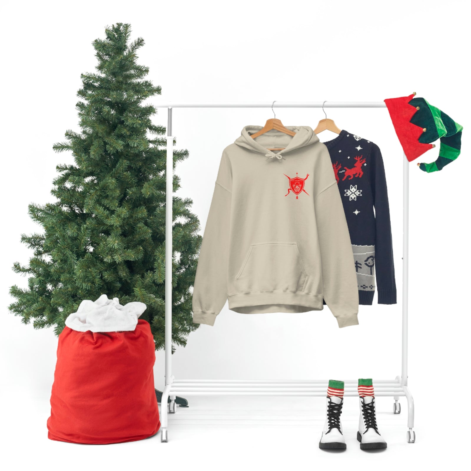 K9 Spade Playing Card Hooded Sweatshirt