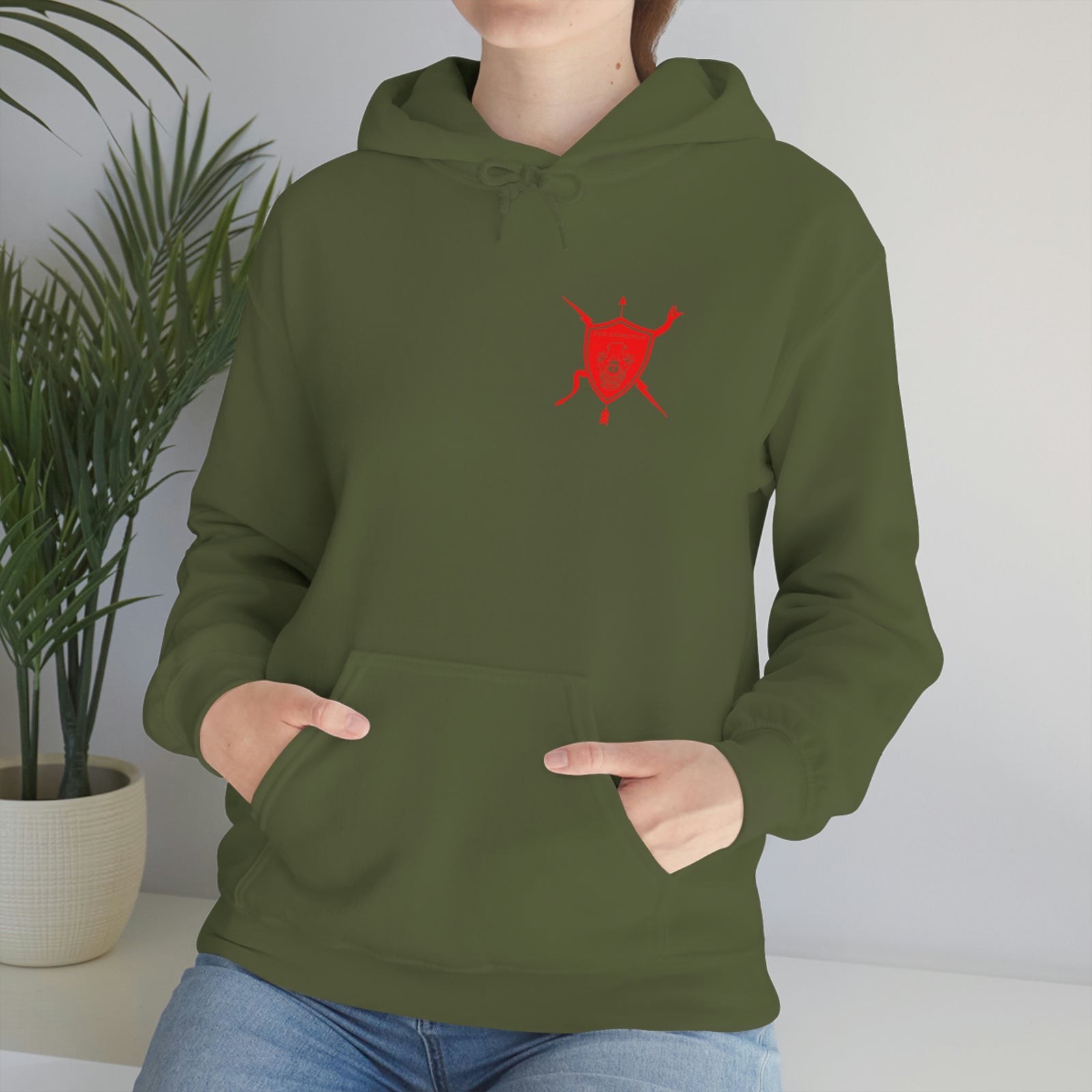 K9 Spade Playing Card Hooded Sweatshirt