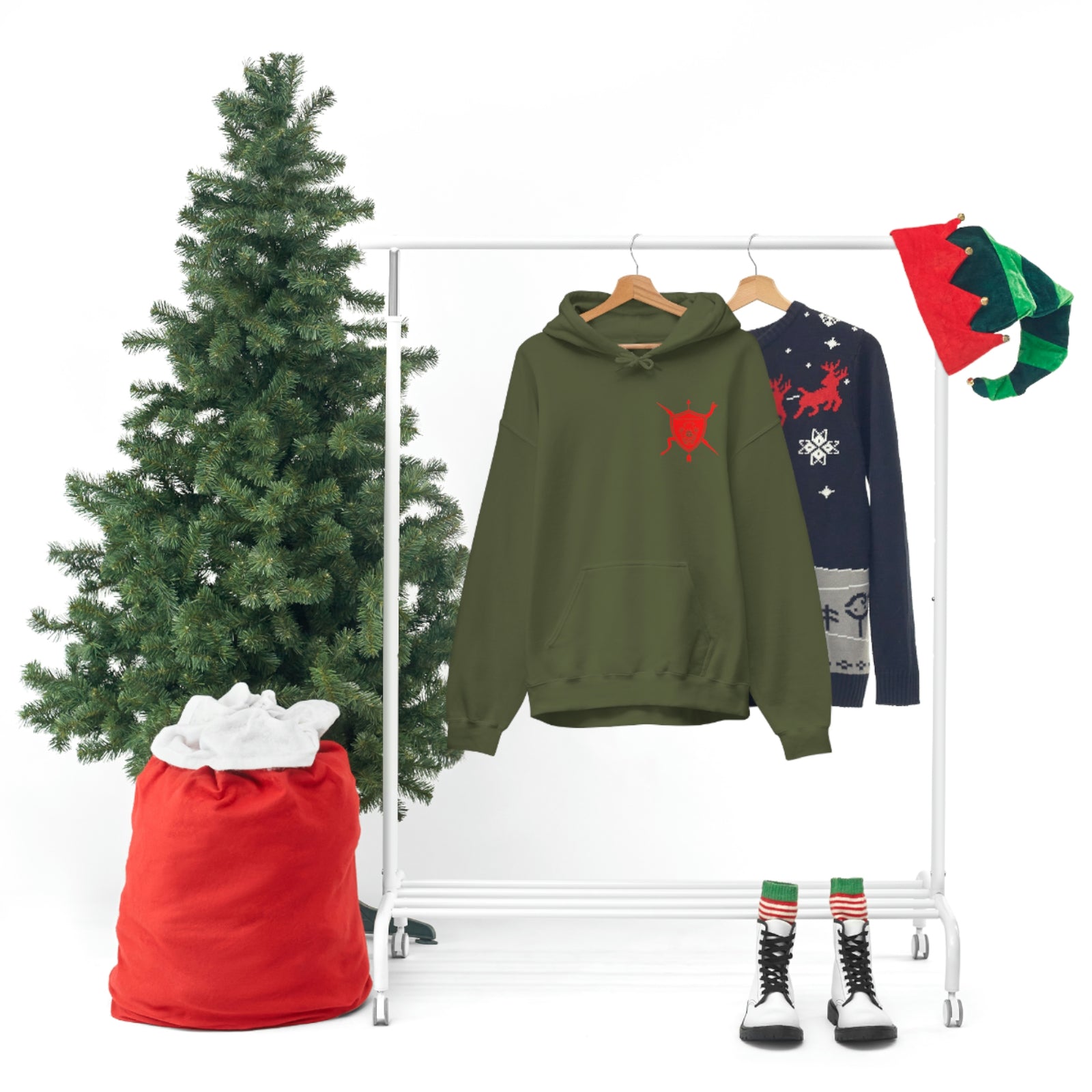 K9 Spade Playing Card Hooded Sweatshirt