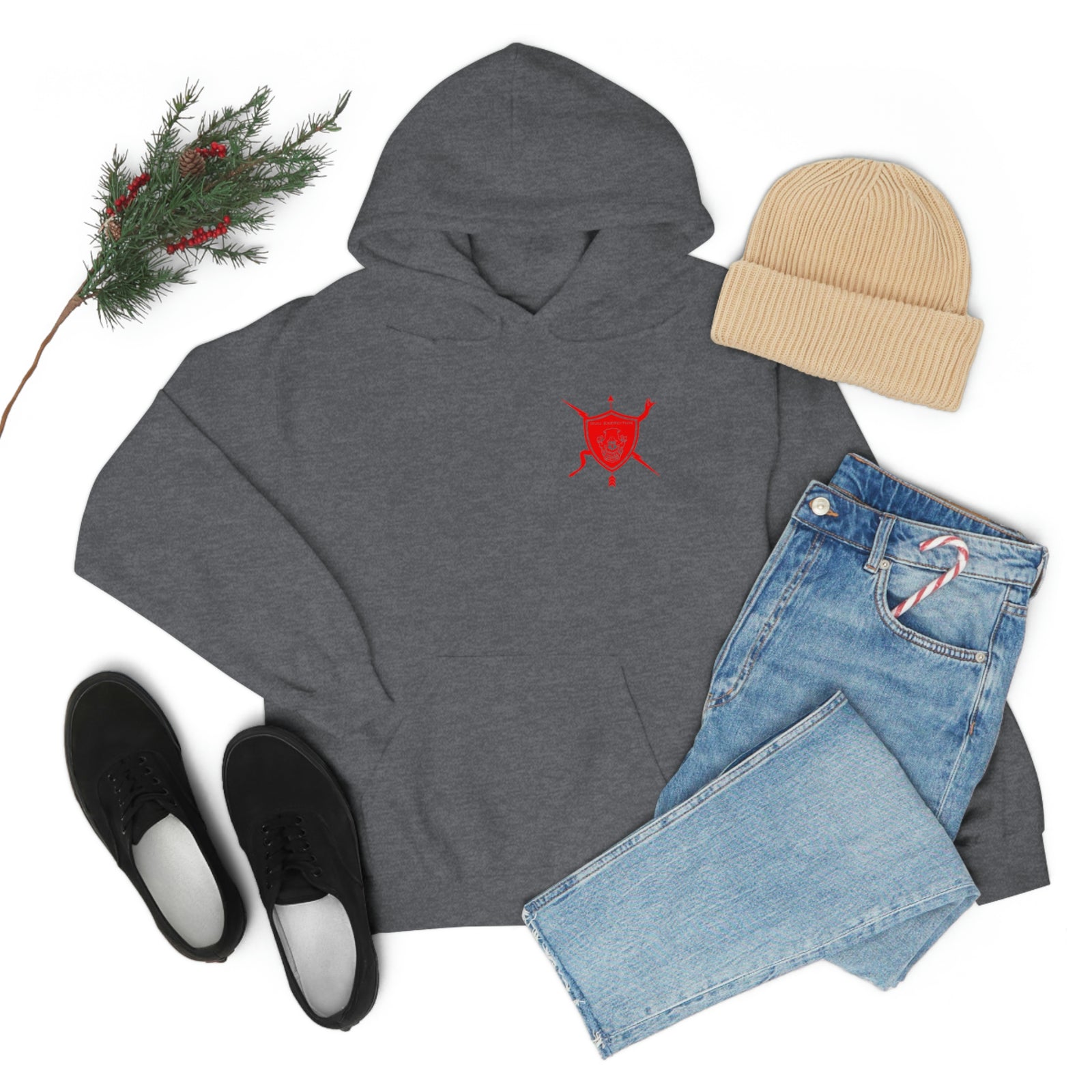 K9 Spade Playing Card Hooded Sweatshirt