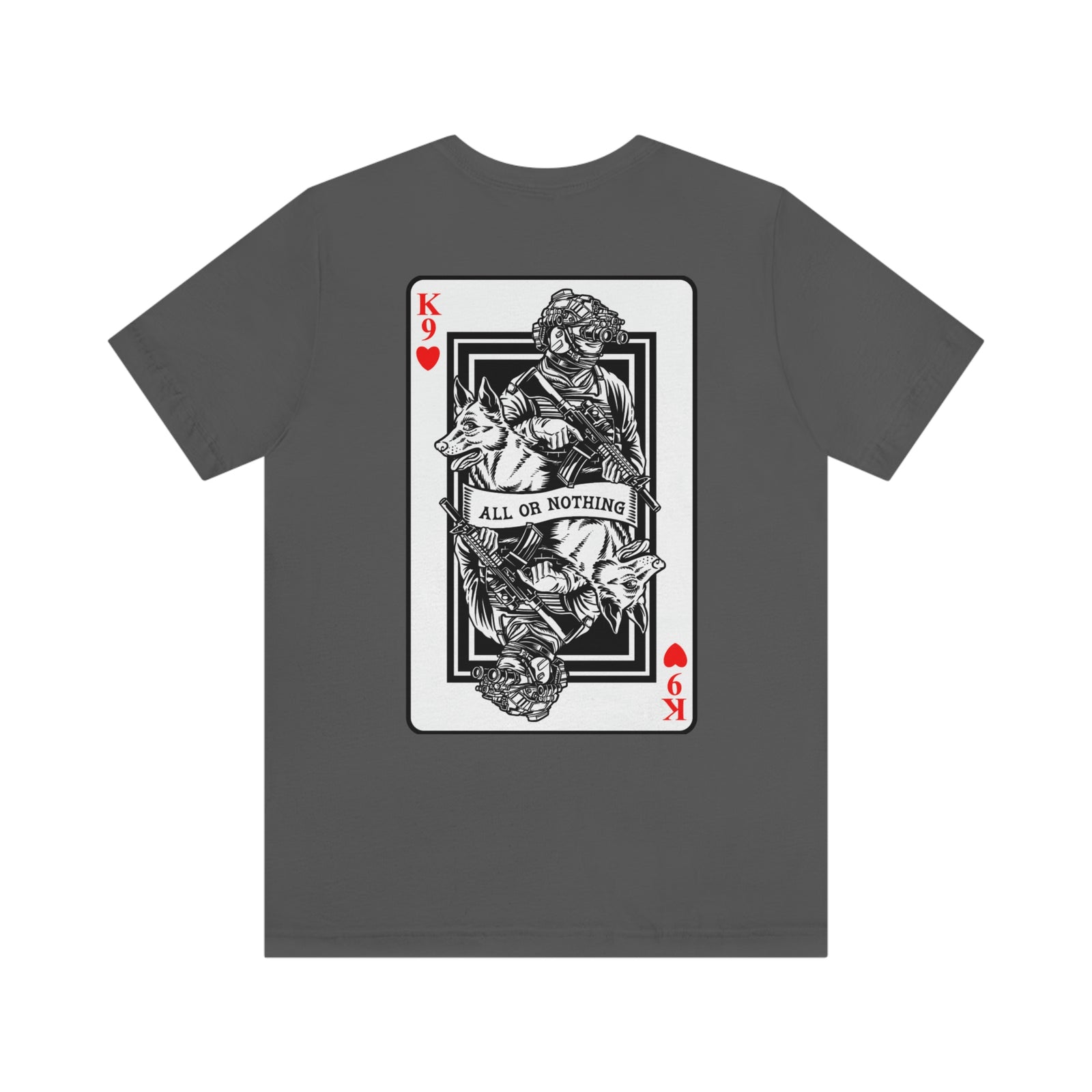 K9 Heart Playing Card T-Shirt