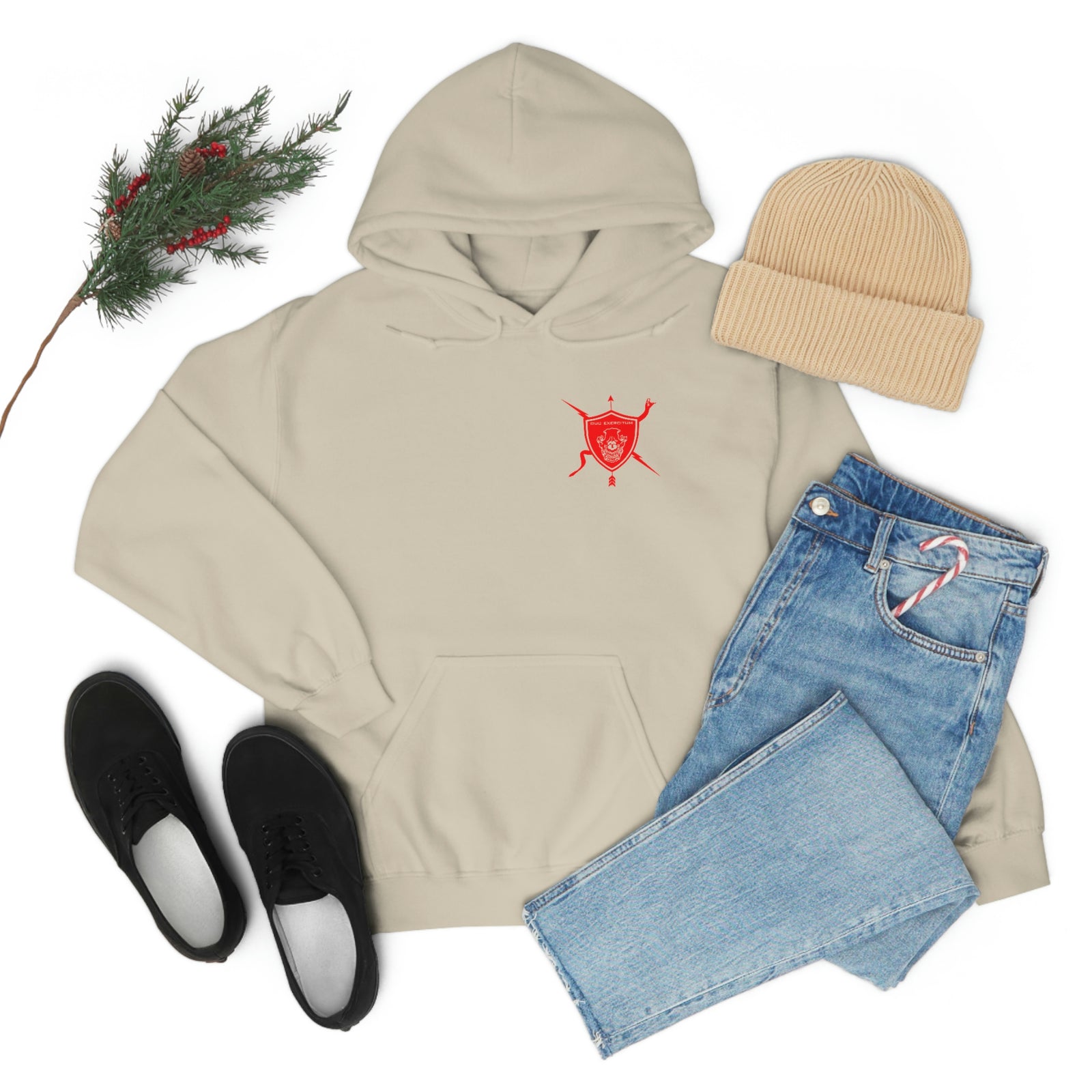 K9 Spade Playing Card Hooded Sweatshirt