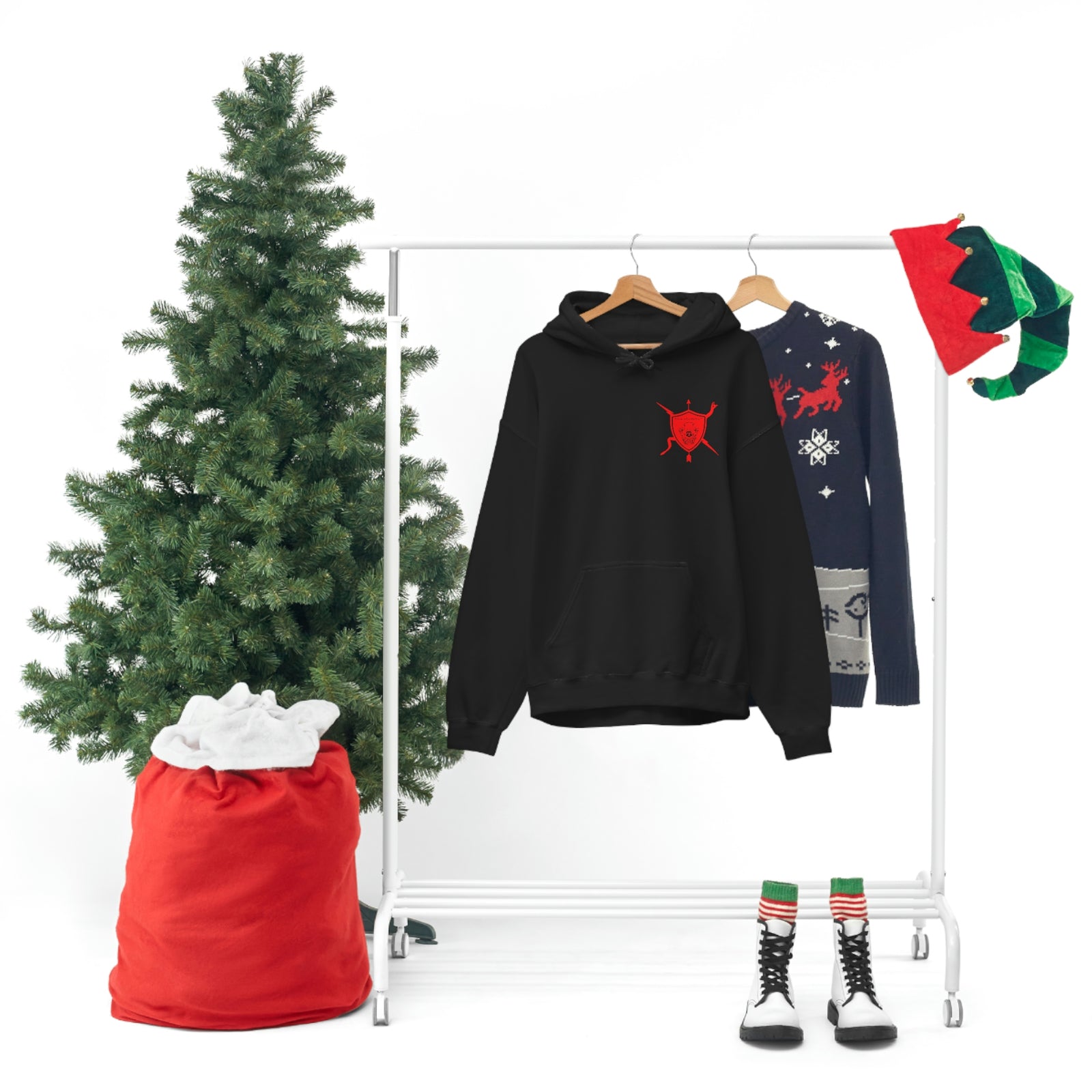 K9 Spade Playing Card Hooded Sweatshirt
