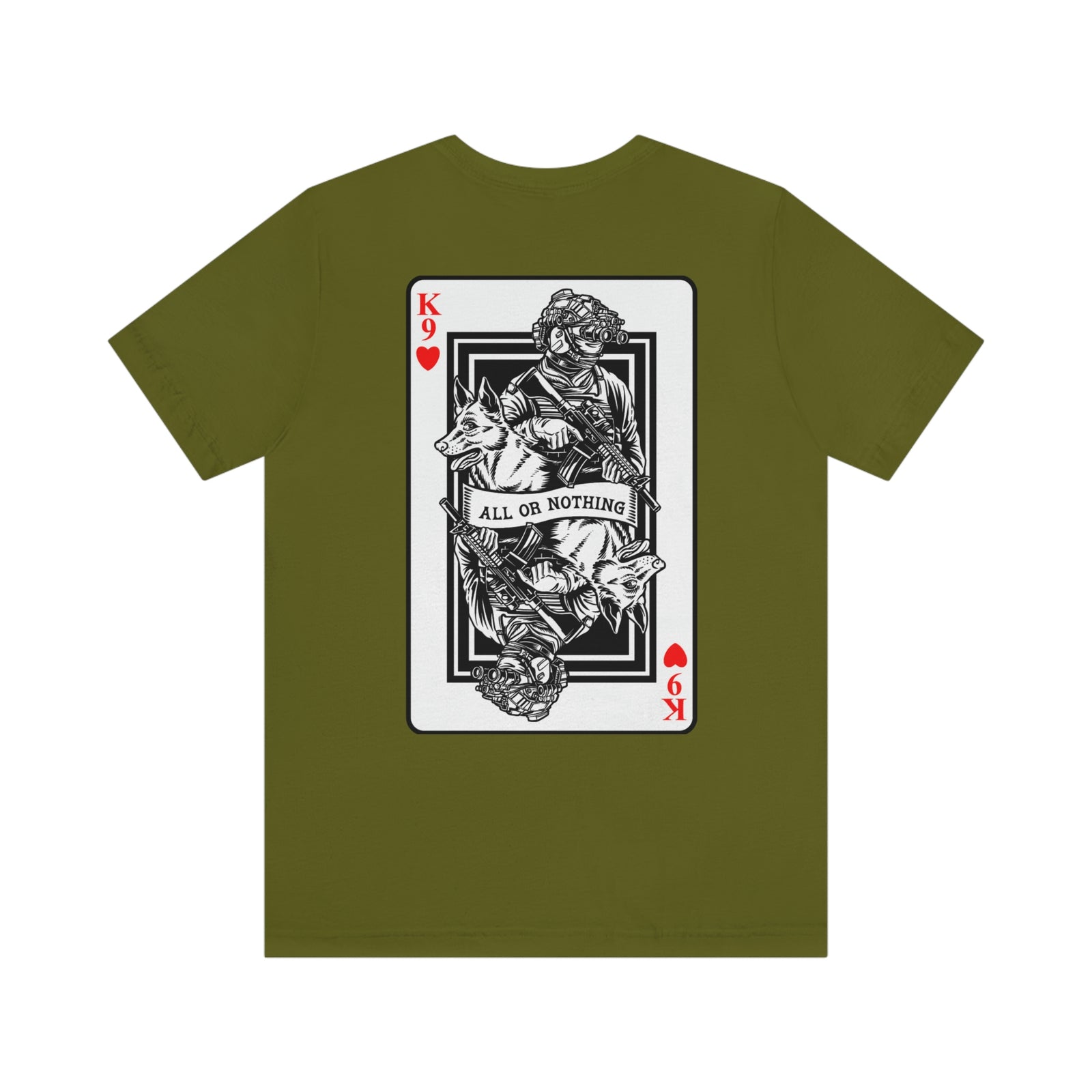 K9 Heart Playing Card T-Shirt