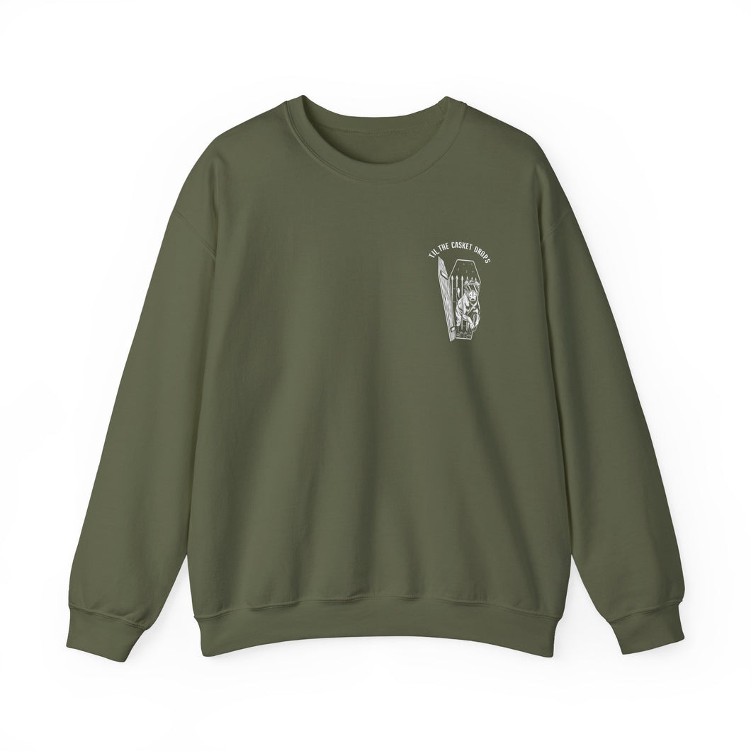 Til the Casket Drops Heavy Blend™ Crewneck Sweatshirt