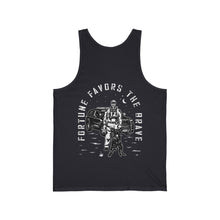 Load image into Gallery viewer, Fortune Favors the Brave Jersey Tank
