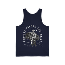 Load image into Gallery viewer, Fortune Favors the Brave Cowboy Jersey Tank
