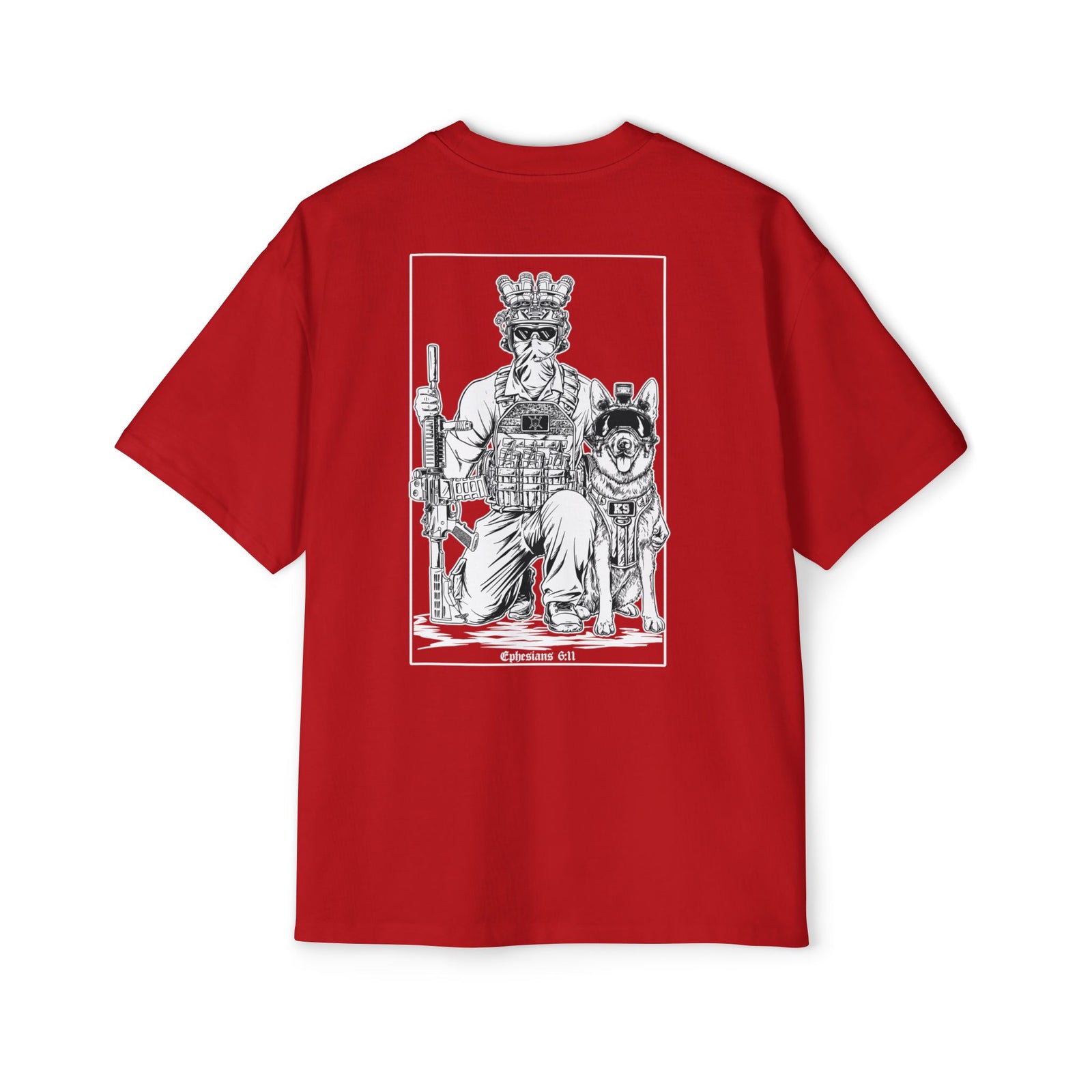 DS GSD Eph. 6:11 Oversized T-Shirt