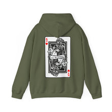 Load image into Gallery viewer, K9 Heart Playing Card Hooded Sweatshirt
