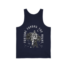 Load image into Gallery viewer, Fortune Favors the Brave Jersey Tank
