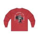 Fortune Favors the Brave Cowboy Ultra Cotton Long Sleeve Tee