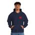 K9 Heart Playing Card Hooded Sweatshirt
