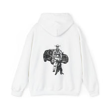 Load image into Gallery viewer, Fortune Favors the Brave Cowboy Heavy Blend™ Hooded Sweatshirt
