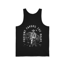 Load image into Gallery viewer, Fortune Favors the Brave Cowboy Jersey Tank
