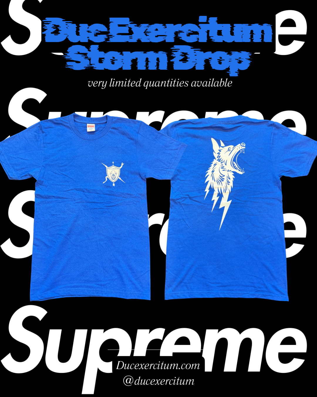 Supreme x Duc Exercitum Storm Shirts
