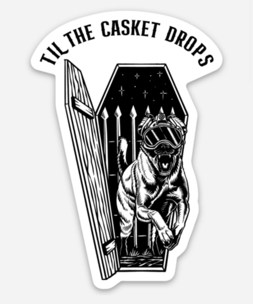 DS Til the Casket Drops Sticker