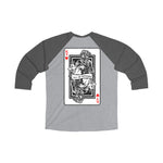 K9 Heart Playing Card 3\4 Raglan Tee