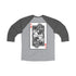 K9 Heart Playing Card 3\4 Raglan Tee
