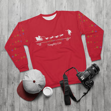 Load image into Gallery viewer, Naughty List Christmas Sweatshirt
