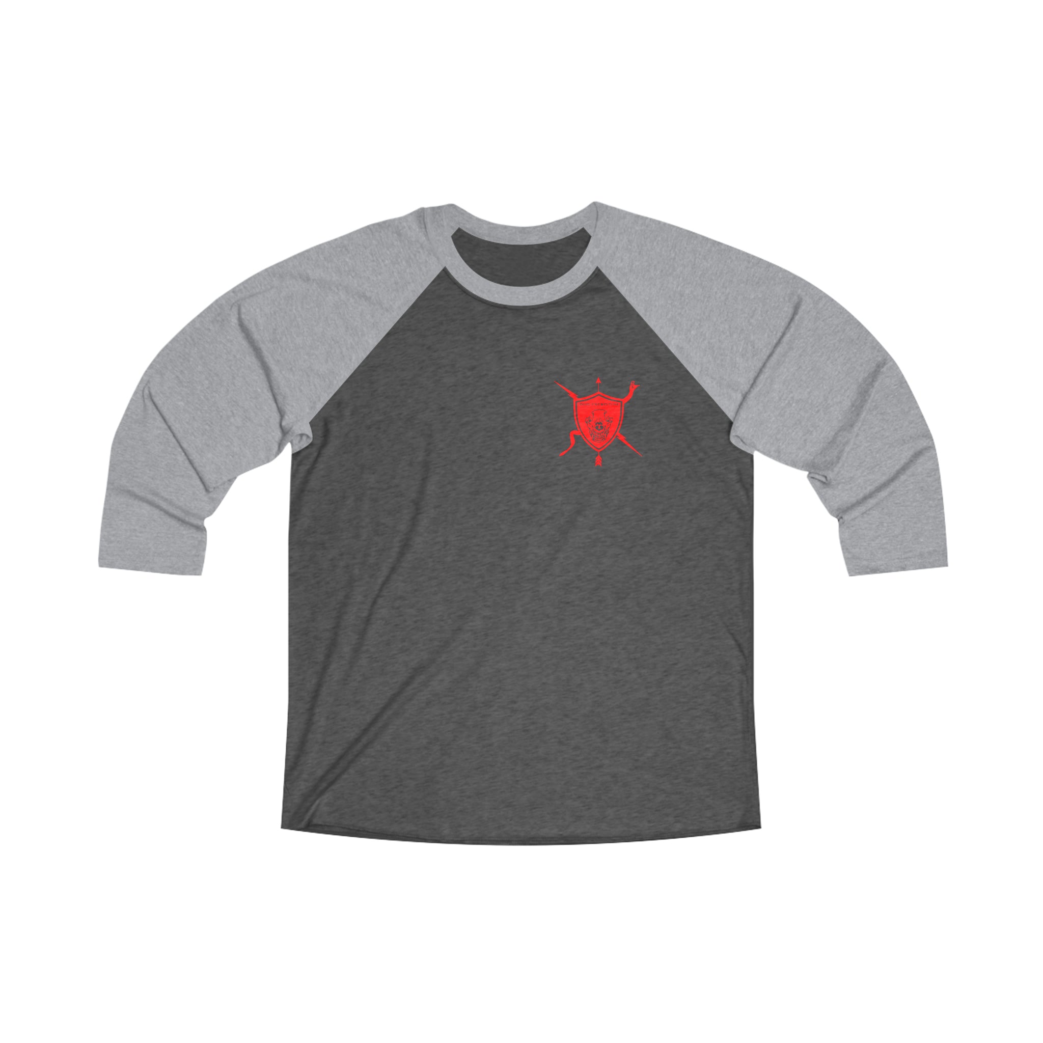 K9 Spade Playing Card Tri-Blend 3\4 Raglan Tee