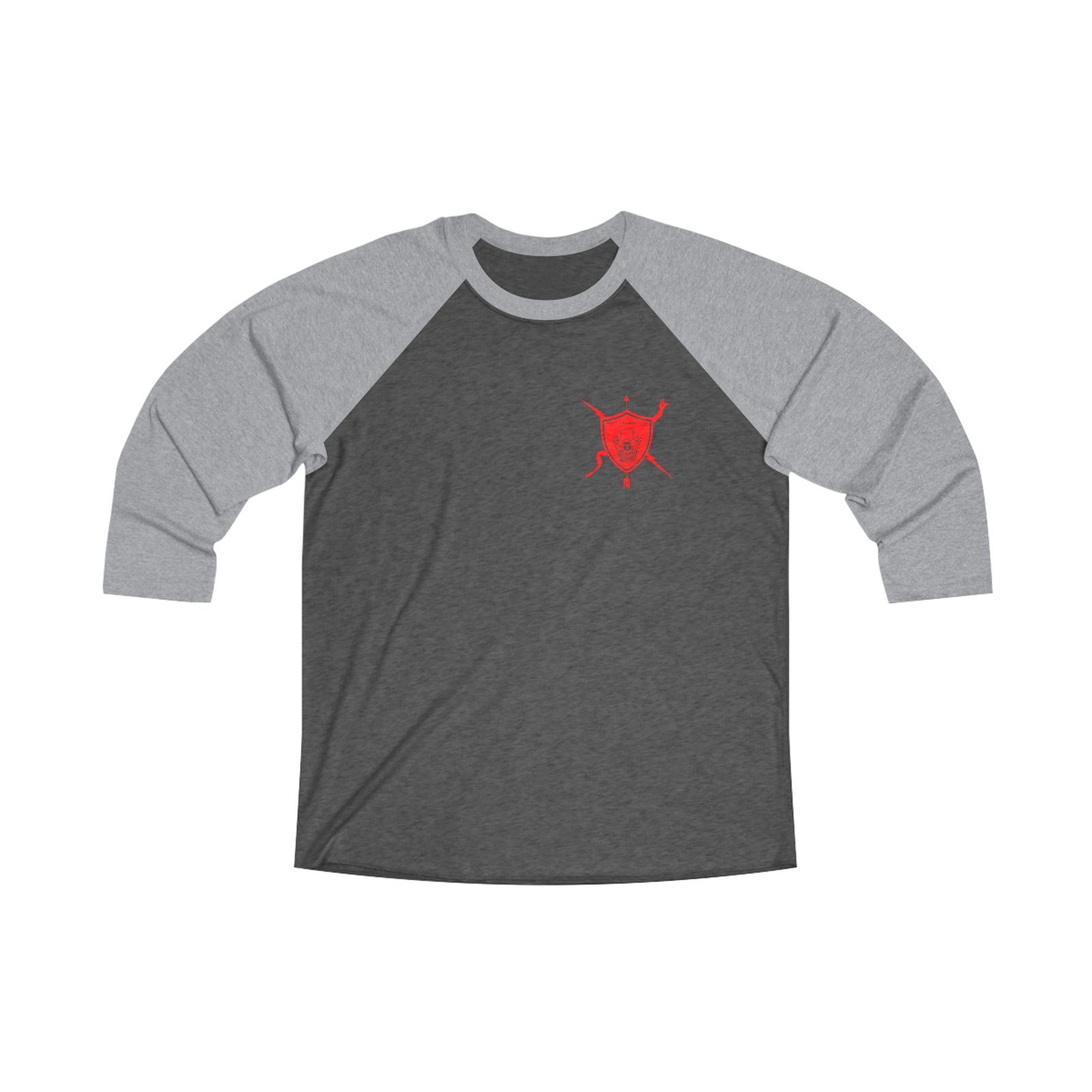 K9 Spade Playing Card Tri-Blend 3\4 Raglan Tee