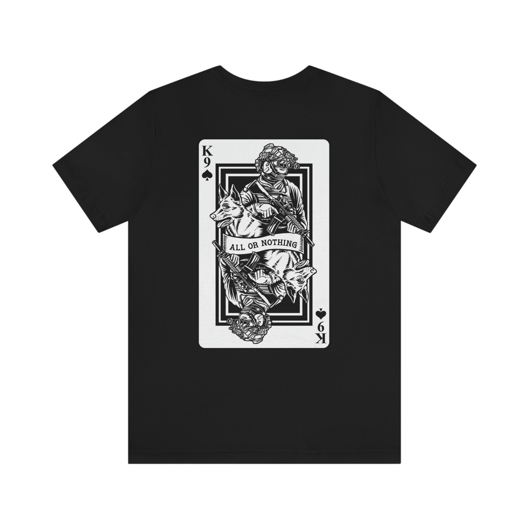 K9 Spade Playing Card T-Shirt