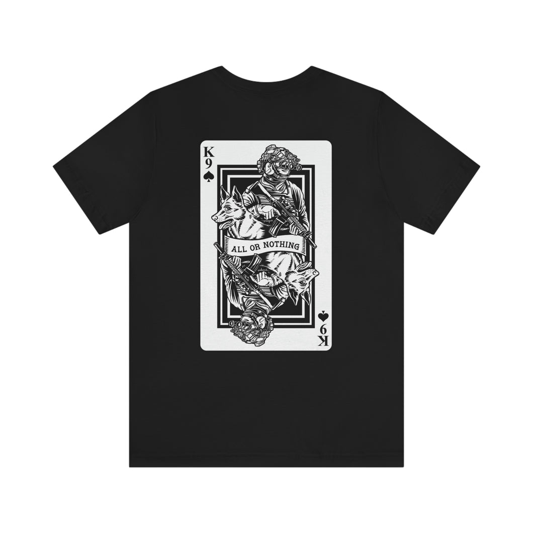 K9 Spade Playing Card T-Shirt