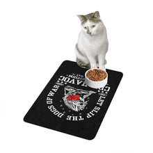Load image into Gallery viewer, Cry Havoc Pet Food Mat (12x18)
