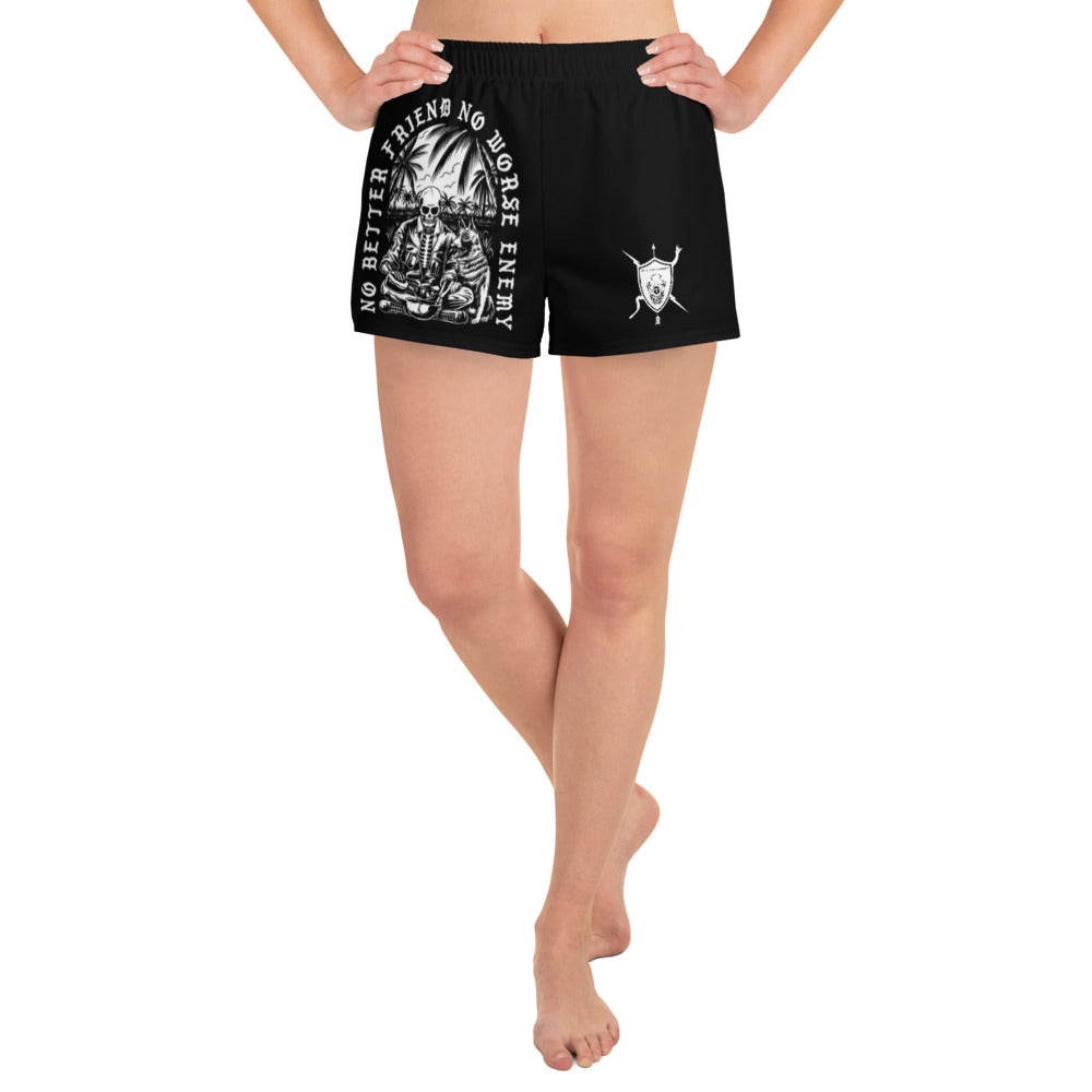 No Better Friend Women's Athletic Short Shorts